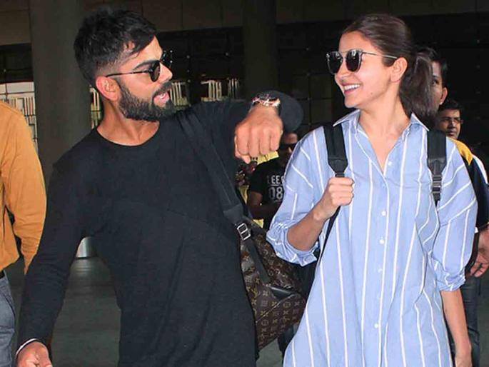 Virat Kohli laughs with girlfriend Anushka Sharma! | विराट कोहली गर्लफ्रेंड अनुष्का शर्माला लाडाने ‘या’ नावाने मारतो हाक! Virat Kohli laughs with girlfriend Anushka Sharma! | विराट कोहली गर्लफ्रेंड अनुष्का शर्माला लाडाने ‘या’ नावाने मारतो हाक!