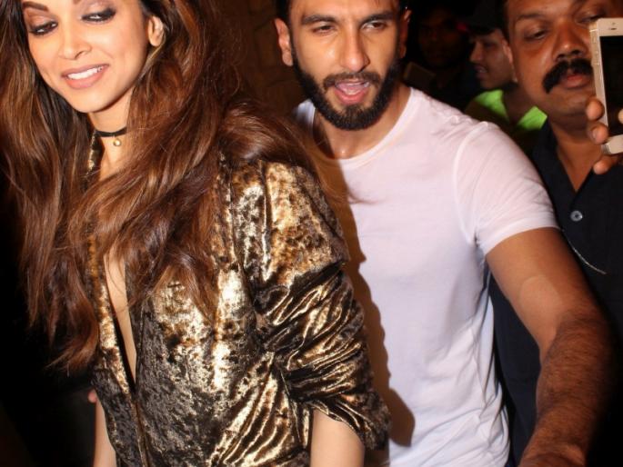 Look: Deepika cared for Ranveer! | ​पाहा : दीपिकाची काळजी घेणारा रणवीर!