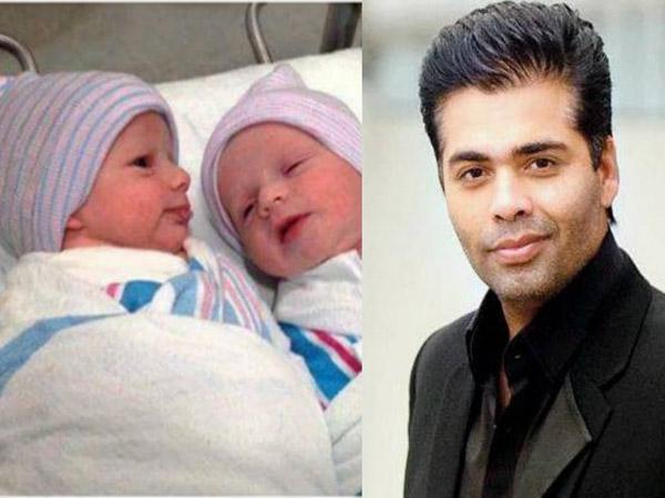Karan Johar's twin children are the first person to take this 'gift' gift! | करण जोहरच्या जुळ्या मुलांची सर्वांत अगोदर ‘या’ व्यक्तीने घेतली भेट!