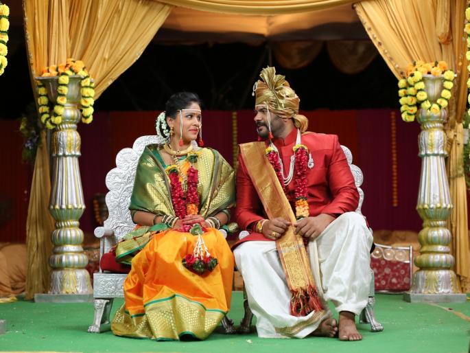 SEE PICS: Rana and Anjali's wedding ceremony in 'Bheja Rangla' | SEE PICS: असा पार पडला 'तुझ्यात जीव रंगला’ मालिकेतील राणा आणि अंजलीचा विवाह सोहळा