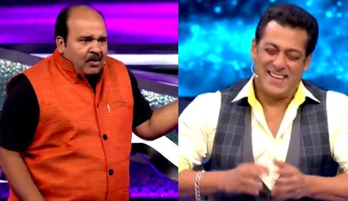 ... when the contract was held near the superstar Salman Khan | ...जेव्हा डान्सिंग अंकलने सुपरस्टार सलमान खानसमोर धरला ठेका ... when the contract was held near the superstar Salman Khan | ...जेव्हा डान्सिंग अंकलने सुपरस्टार सलमान खानसमोर धरला ठेका