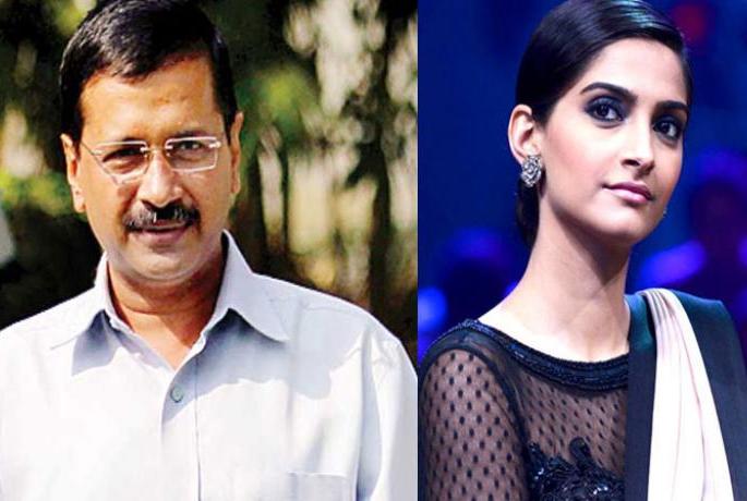 Sonam Kapoor's Arvind Kejriwal invites! | ​सोनम कपूरचे अरविंद केजरीवाल यांना आमंत्रण !