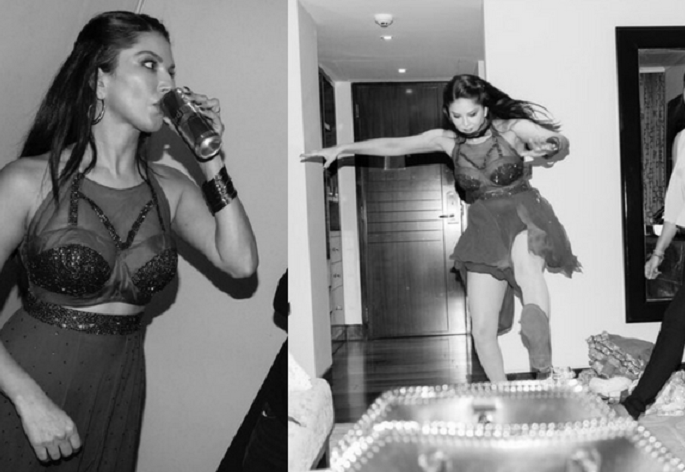 see pics: Sunny Leone after drinking the energy drink! | see pics: ​एनर्जी ड्रिंक प्यायल्यानंतर बेभान झाली सनी लिओनी !