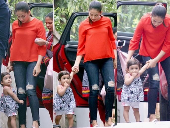 Latest pics: Shahid Kapoor's little girl Meisha, where was the boat carrying Mammachar? | Latest pics :​ मम्माचे बोट धरून कुठे निघाली शाहिद कपूरची लाडकी लेक मीशा?