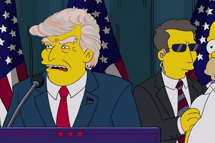 Trump's prediction was done by Simpsons 16 years ago | ​१६ वर्षांपूर्वीच ‘सिम्पसन्स’ने केली होती ट्रम्पची भविष्यवाणी