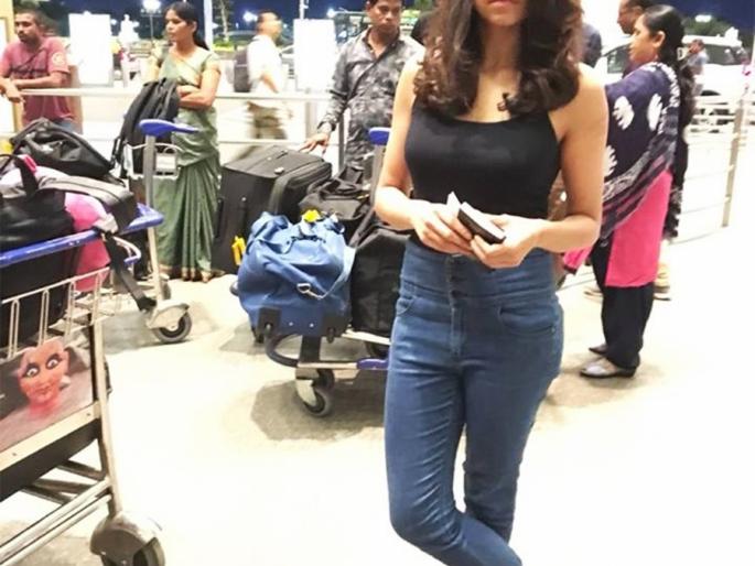 Sai Tamhankar went to London Indian Film Festival! | सई ताम्हणकर निघाली लंडन भारतीय फिल्म फेस्टिव्हलला !