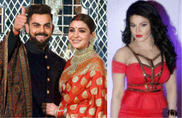 Virat-Anuskak gave Rakhi Sawant happy marriage, shared strange video! | विराट-अनुष्काला राखी सावंतने दिल्या लग्नाच्या शुभेच्छा, शेअर केला विचित्र व्हिडीओ!