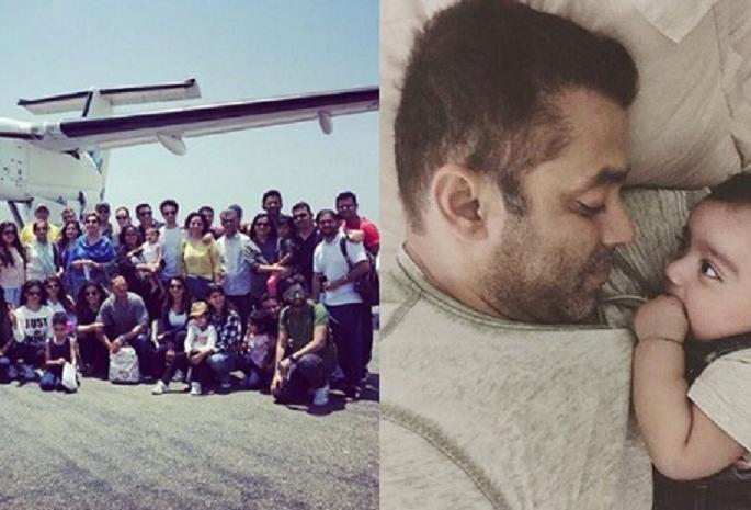 Salman Khan arrives at 22 hours on Ahil's birthday! | २२ तासांचा प्रवास करून अहिलच्या वाढदिवसाला पोहोचला सलमान खान! Salman Khan arrives at 22 hours on Ahil's birthday! | २२ तासांचा प्रवास करून अहिलच्या वाढदिवसाला पोहोचला सलमान खान!