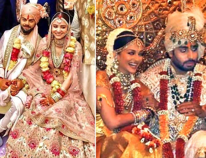 Anushka Sharma, 'Aishwarya Rai' actress like her husband, see photos! | अनुष्का शर्मा, ऐश्वर्या रायसह ‘या’ अभिनेत्री त्यांच्या लग्नात अशा नटल्या, पहा फोटो! Anushka Sharma, 'Aishwarya Rai' actress like her husband, see photos! | अनुष्का शर्मा, ऐश्वर्या रायसह ‘या’ अभिनेत्री त्यांच्या लग्नात अशा नटल्या, पहा फोटो!