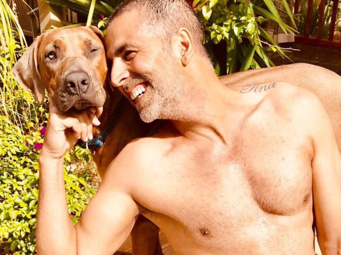 Akshay Kumar's tattoo on the shoulder named 'Gondal'; Photo shared from Cape Town! | अक्षयकुमारने खांद्यावर गोंदला ‘या’ नावाचा टॅटू; केपटाउनमधून शेअर केला फोटो!