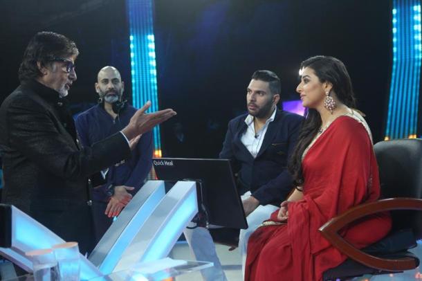 'Kaun Banega Crorepati' in front of Amitabh Bachchan in front of Yuvraj Singh, look at the video! | ‘कौन बनेगा करोडपती’च्या फिनालेमध्ये अमिताभ बच्चनसमोर ढसाढसा रडला युवराज सिंग, पहा व्हिडीओ! 'Kaun Banega Crorepati' in front of Amitabh Bachchan in front of Yuvraj Singh, look at the video! | ‘कौन बनेगा करोडपती’च्या फिनालेमध्ये अमिताभ बच्चनसमोर ढसाढसा रडला युवराज सिंग, पहा व्हिडीओ!