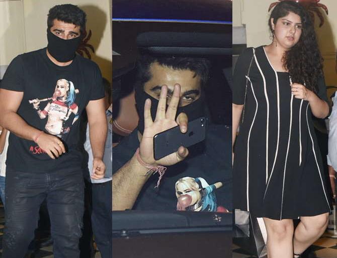 For this reason, Arjun Kapoor appeared in the hiding part of his sister's birthday party, see photo! | या कारणामुळे बहिणीच्या बर्थ डे पार्टीत चेहरा लपविताना दिसला अर्जुन कपूर, पाहा फोटो!