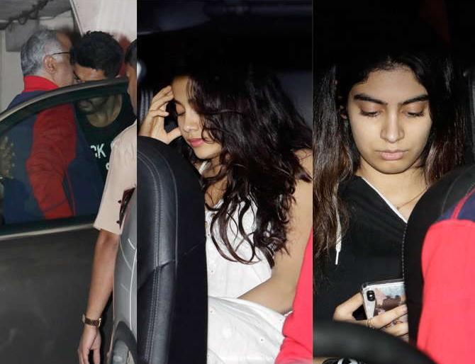 For the first time, half-brother Arjun Kapoor went home and Happi Kapoor! | पहिल्यांदाच सावत्र भाऊ अर्जुन कपूरच्या घरी गेल्या जान्हवी आणि खुशी कपूर!