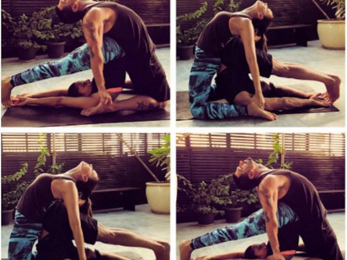 international yoga day: Bipasha Basu turns 'couples yoga' with a lovely hubby! | international yoga day : बिपाशा बसूने लाडक्या हबीसोबत केला ‘ couples yoga’! international yoga day: Bipasha Basu turns 'couples yoga' with a lovely hubby! | international yoga day : बिपाशा बसूने लाडक्या हबीसोबत केला ‘ couples yoga’!