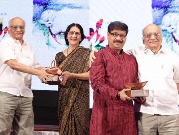 Gaurav, Chandrakant Kulkarni, Kanchan Sontakke, 'Chaitra Shonlog' | चंद्रकांत कुलकर्णी, कांचन सोनटक्के यांचा 'चैत्र चाहूल' पुरस्काराने गौरव Gaurav, Chandrakant Kulkarni, Kanchan Sontakke, 'Chaitra Shonlog' | चंद्रकांत कुलकर्णी, कांचन सोनटक्के यांचा 'चैत्र चाहूल' पुरस्काराने गौरव