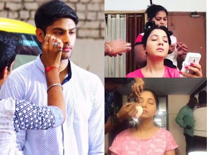 SEE PICS: Shiva and Gauri in 'Kaheed Di Pardes' series to be ready, see photos behind the scenes | SEE PICS:तर असे तयार व्हायचे 'काहे दिया परदेस' मालिकेतील शिव आणि गौरी, बघा पडद्यामागील Photos