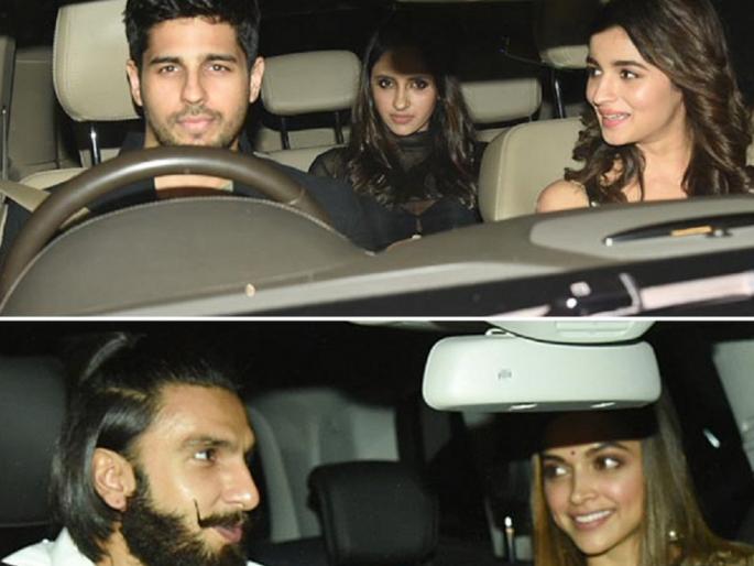 They are madly in LOVE! Deepika-Ramvir, Alia-Siddhartha, you can see this photo! | They are madly in LOVE! दीपिका -रणवीर, आलिया- सिद्धार्थचे हे फोटो पाहून तुम्हालाही हेच वाटेल!! They are madly in LOVE! Deepika-Ramvir, Alia-Siddhartha, you can see this photo! | They are madly in LOVE! दीपिका -रणवीर, आलिया- सिद्धार्थचे हे फोटो पाहून तुम्हालाही हेच वाटेल!!