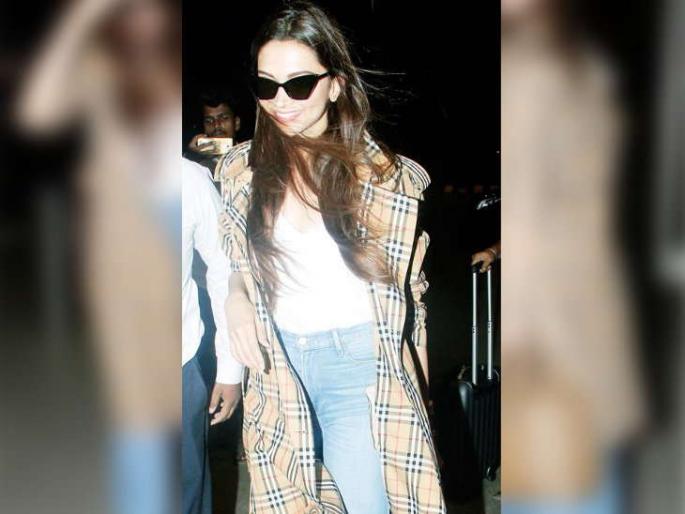 You will be shocked to know the price of this 'Vintage Quote' wearing Deepika Padukone! | दीपिका पादुकोणने परिधान केलेल्या ‘या’ विंटेज कोटची किंमत जाणून तुम्हाला धक्का बसेल!