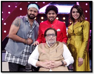 'Sur Nava Dhaswa Nava' in Maharashtra's Bhavgandharva - Musician Pt. Hridaynath Mangeshkar's presence! | 'सूर नवा ध्यास नवा'मध्ये महाराष्ट्राचे भावगंधर्व – संगीतकार पं. हृदयनाथ मंगेशकर यांची हजेरी!