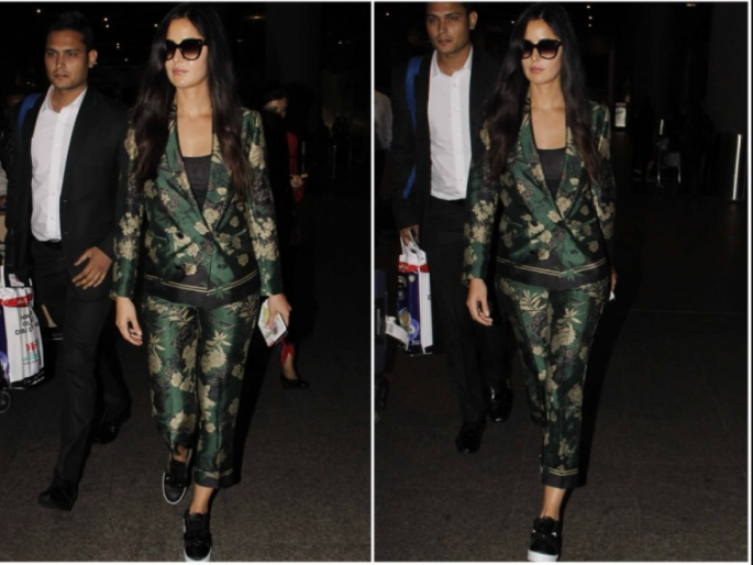 Only 8000 dresses appear on the airport, Katrina Kaif! | केवळ 8 हजारांच्या ड्रेसमध्ये एअरपोर्टवर दिसली कॅटरिना कैफ !