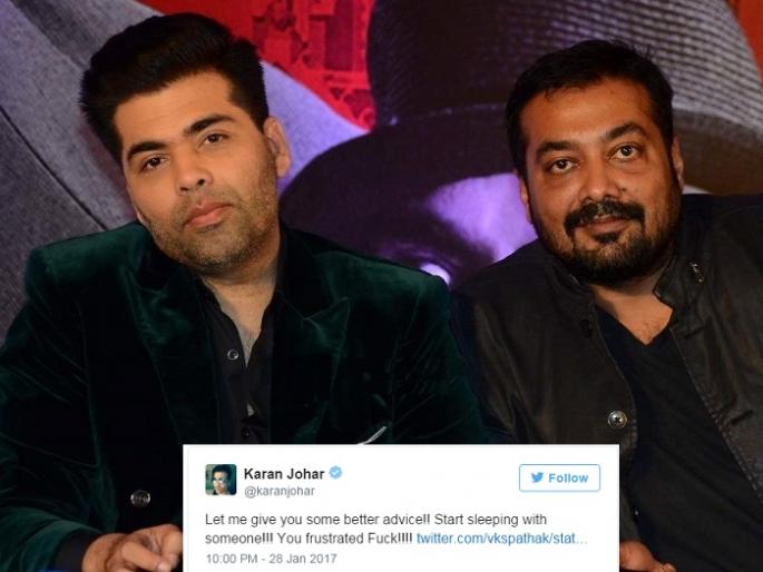 PADMAVATI ASSAULT: Anurag Kashyap, in the words of the person who did not sleep with Johar, was silent in his own words! | PADMAVATI ASSAULT: अनुराग कश्यपला करण जोहरसोबत न झोपण्याचा सल्ला देणाऱ्याला करणने केले त्याच्याच शब्दात गप्प!