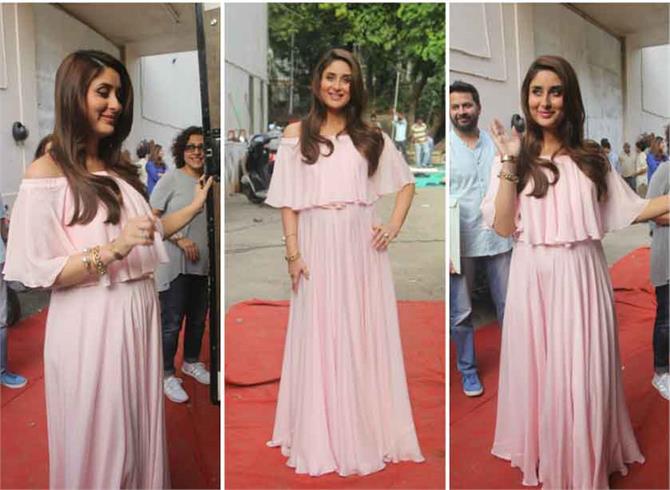 Kareena shoots 'Ad' in Pink Hot Dress | ​पिंक हॉट ड्रेसमध्ये करिनाने केली ‘अ‍ॅड’ची शूटिंग !