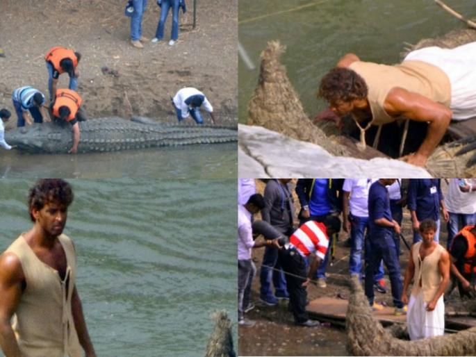 Hrithik's 'Baubbuli Style' bilateral battle with a screwed bullock! | हृतिकची पिसाळलेल्या बैलासोबत ‘बाहुबली स्टाईल’ झुंज!