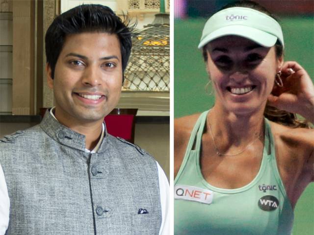 Martina Hingis-Mittu Chandilaya friendly | मार्टिना हिंगीस-मित्तु चान्डिलयाचा दोस्ताना