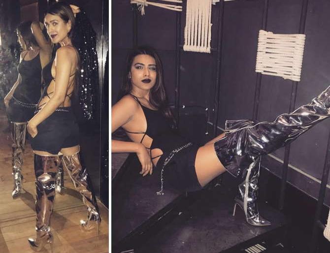 Jamie King's actress, see her paid for a bold look at the party !! | पार्टीमध्ये बोल्ड लूकमध्ये पोहोचली ‘जमाई राजा’ची अभिनेत्री, पाहा तिच्या अदा!!