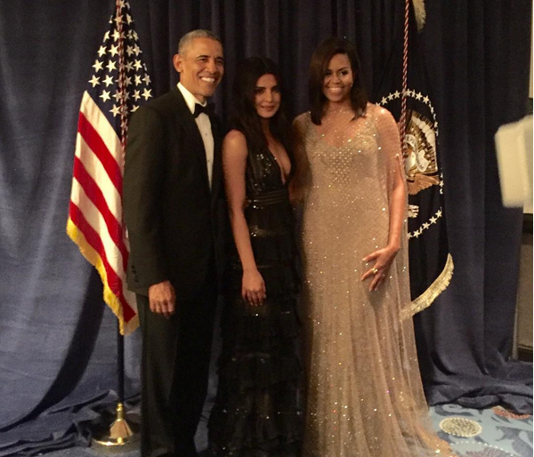 Priyanka with Obama dinner | प्रियंकाचे ओबामांसोबत डिनर Priyanka with Obama dinner | प्रियंकाचे ओबामांसोबत डिनर