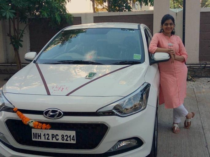'Nakushhi' Fame is the first car taken by popularity | ​‘नकुशी’ फेम प्रसिद्धी आयलवारने घेतली पहिली कार