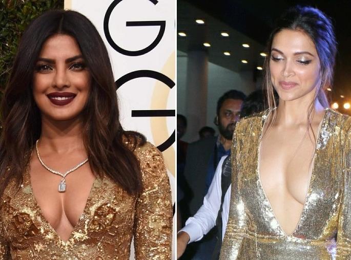 Priyanka Chopra's 'Gold' Style Deepika Padukone More 'Bold' | प्रियांका चोप्राच्या ‘गोल्ड’ स्टाईलला दीपिका पदुकोणने केले आणखी ‘बोल्ड’