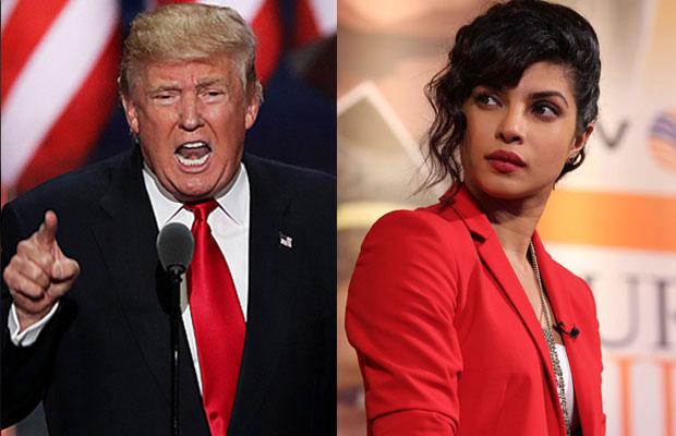 ... Now Priyanka Chopra also came out against Donald Trump on the field | ...आता डोनाल्ड ट्रम्पच्या विरोधात प्रियंका चोपडाही उतरली मैदानात