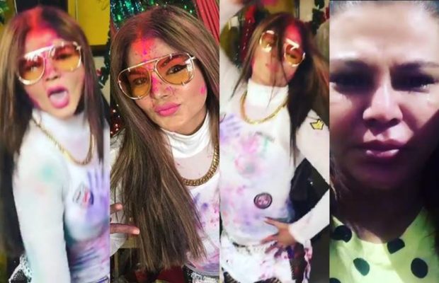 Two days back, Rakhi Sawant's gaze on the demise of Goddess Sadhadevi was evident! | दोन दिवसांपूर्वी श्रीदेवी यांच्या निधनावर ढसाढसा रडणाºया राखी सावंतची नौटंकी उघड!