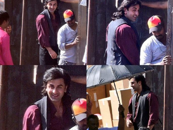 From the sets of sanjay dutt biopic: What are Ranbir Kapoor's underpants? | from the sets of sanjay dutt biopic : ​रणबीर कपूरच्या टोपीखाली दडलयं काय?
