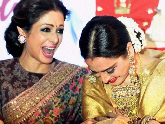 Rekha gave Jahnavi Kapoor and Hushal for her support | रेखा यांनी दिला जान्हवी कपूर आणि खुशीला आधार