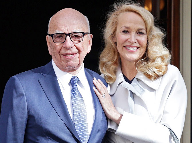 Rupert Murdoch married a 25-year-old supermodel wedding | ​रूपर्ट मर्डोक यांनी २५ वर्षे लहान सुपरमॉडलशी रचला विवाह