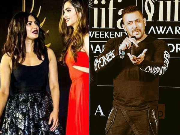 During the IIFA, Salman Khan laughs Priyanka and Deepika in front of everyone | IIFA दरम्यान सलमान खानने प्रियंका व दीपिकाची सर्वांसमोर उडविली खिल्ली During the IIFA, Salman Khan laughs Priyanka and Deepika in front of everyone | IIFA दरम्यान सलमान खानने प्रियंका व दीपिकाची सर्वांसमोर उडविली खिल्ली