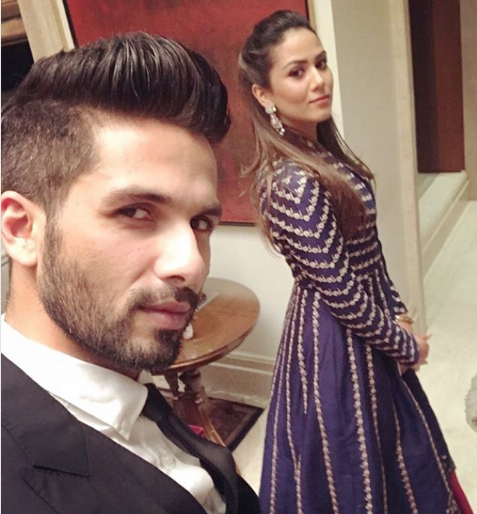 And Meera Rajput looks like Shahid Kapoor's face | आणि मीरा राजपूतला दिसला शाहिद कपूरचा चेहरा