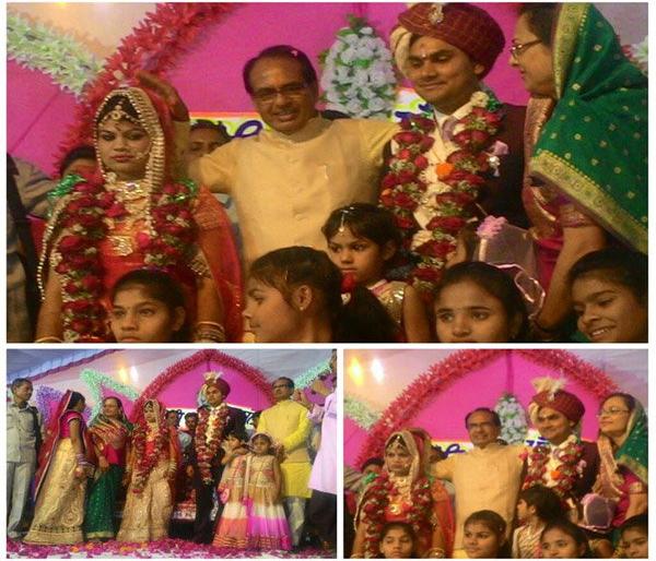 Shivraj Singh became emotional about the wedding of Dattak | दत्तक कन्येच्या विवाह सोहळ्यात भावूक झाले शिवराजसिंह
