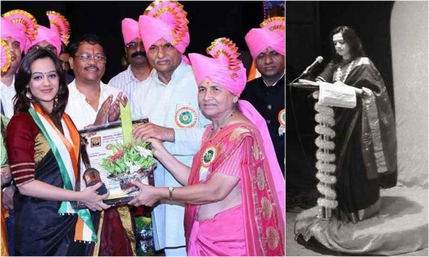 Dr. Prakash and Dr. Mandakini Amte honors Spear | डॉ. प्रकाश व डॉ. मंदाकिनी आमटे यांच्या हस्ते स्पृहाचा सन्मान Dr. Prakash and Dr. Mandakini Amte honors Spear | डॉ. प्रकाश व डॉ. मंदाकिनी आमटे यांच्या हस्ते स्पृहाचा सन्मान