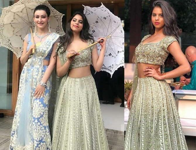 Suhana Khan's gorgeous look at his brother's wedding ceremony, see photo! | नातेवाइकाच्या लग्नसमारंभात दिसला सुहाना खानचा गॉर्जियस लूक, पाहा फोटो!