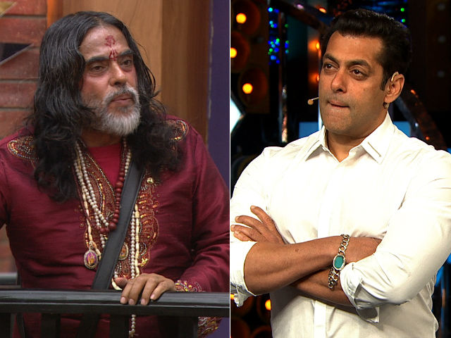 Bigg Boss: Swami Om Namthak before Salman | बिग बॉस : सलमानसमोर स्वामी ओम नतमस्तक