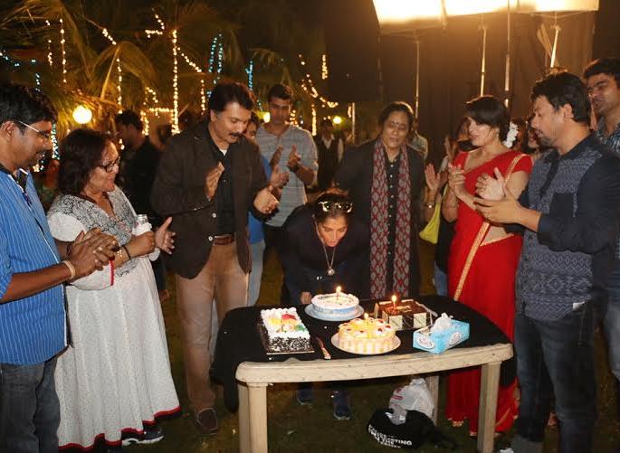 Birthday celebrations at Lal Ishq's set | लाल इश्कच्या सेटवर बर्थडेची धमाल