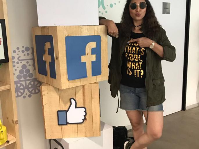 Tejaswini Pandit reached Facebook headquarters | तेजस्विनी पंडीत पोहोचली फेसबुक हेडक्वार्टरला