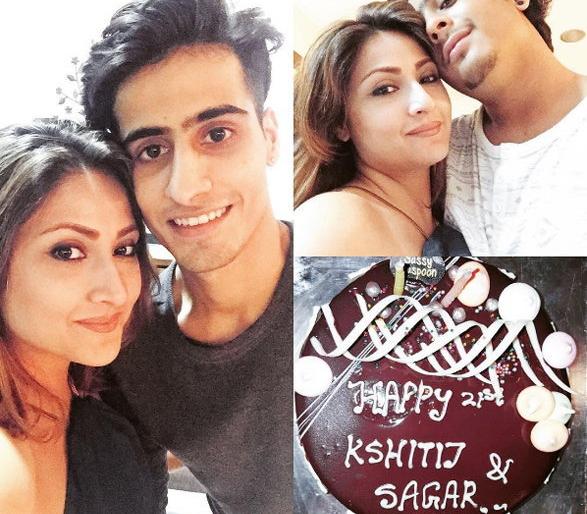Urvashin celebrates 21st birthday of her twin boys! | उर्वशीनं तिच्या जुळ्या मुलांचा 21 वा बर्थडे केला सेलिब्रेट !