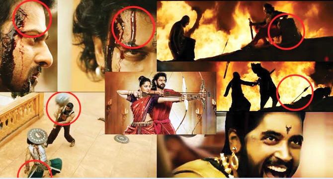 Blockbuster 'Bahubali-2' has been done! | ब्लॉकबस्टर ‘बाहुबली-२’मध्येही झाल्या चुका! Blockbuster 'Bahubali-2' has been done! | ब्लॉकबस्टर ‘बाहुबली-२’मध्येही झाल्या चुका!