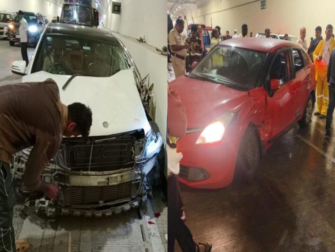 Another accident on Coastal Road; Two injured in car collision | कोस्टल रोडवर पुन्हा अपघात; कारच्या धडकेत दोघे जखमी