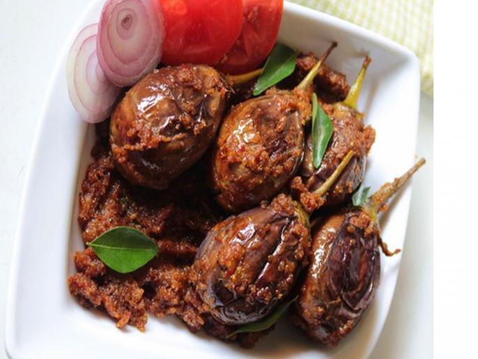 Tasty, spicy stuffed brinjal masala | खास पध्दतीची मसालेदार चविष्ट भरलेली वांगी, न खाणारेही आवडीने खातील...