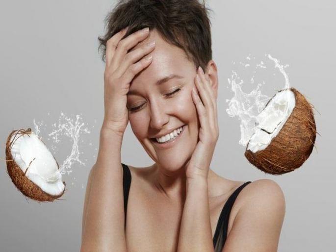 Coconut water is beneficial to remove facial irritation immediately! | चेहऱ्यावरील डाग लगेच दूर करण्यासाठी नारळाचं पाणी फायदेशीर! Coconut water is beneficial to remove facial irritation immediately! | चेहऱ्यावरील डाग लगेच दूर करण्यासाठी नारळाचं पाणी फायदेशीर!